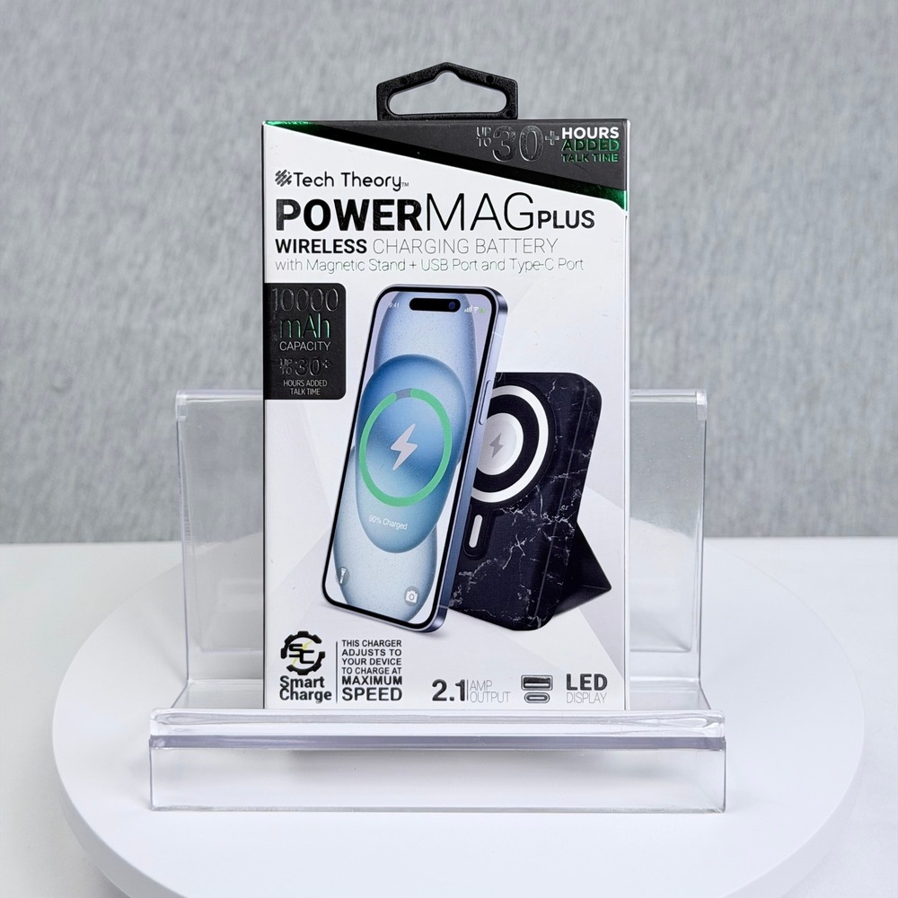 Tech Theory PowerMag Plus 10000mAh Wireless Charging Battery Magnetic Stand K167